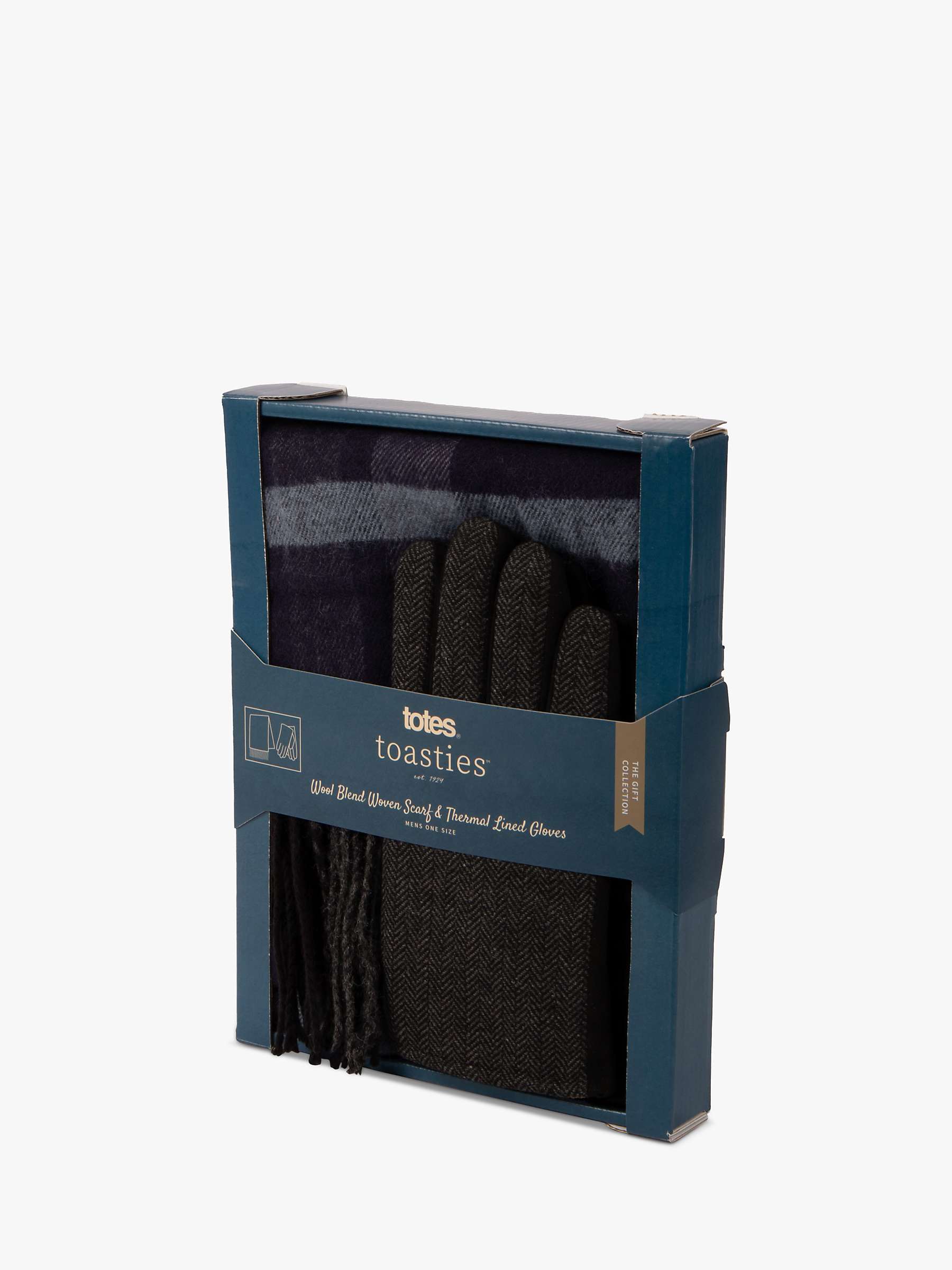Buy totes Check Scarf and Gloves Set, Multi Online at johnlewis.com