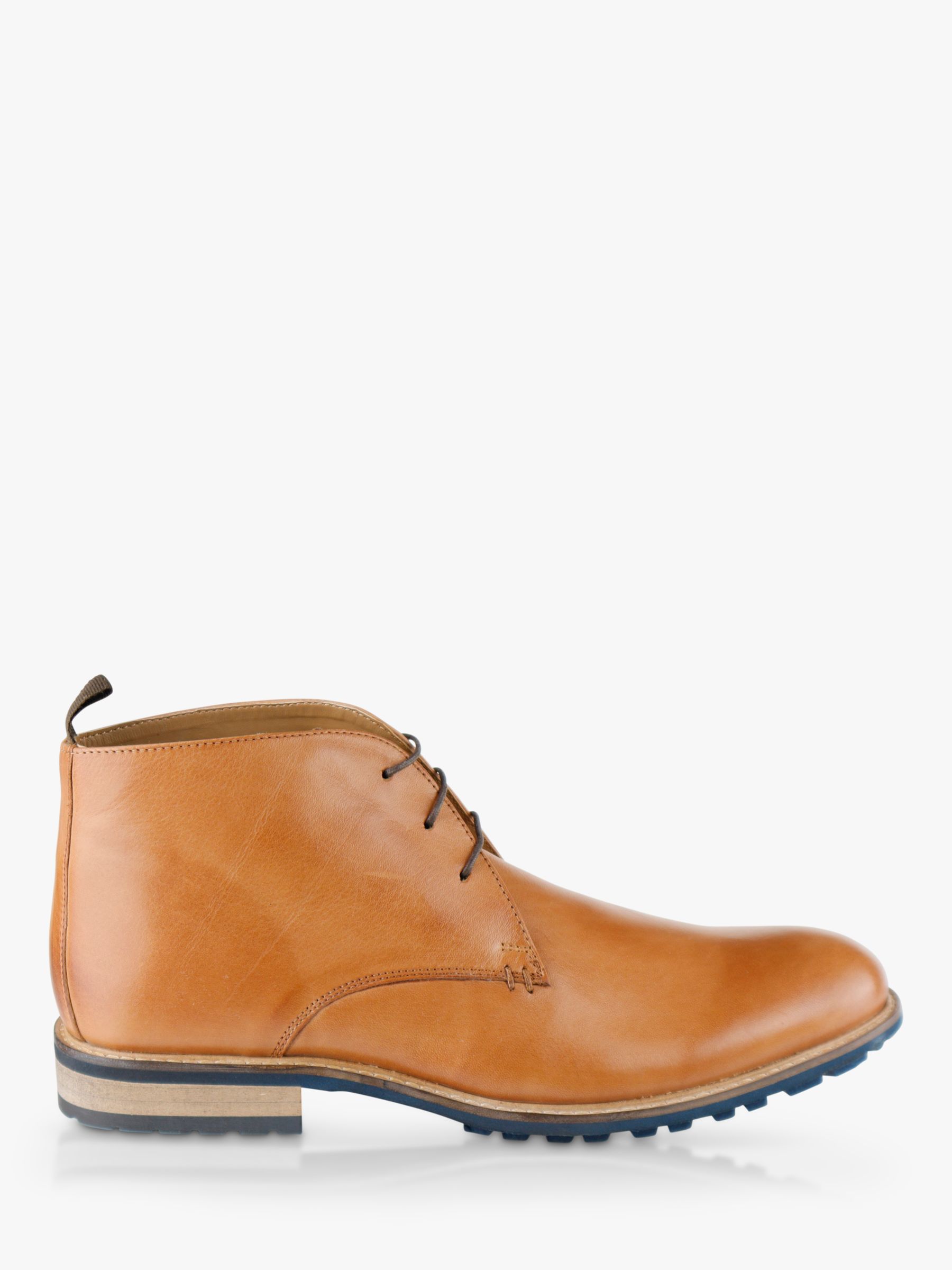 Silver Street London Ludgate Leather Chukka Boots, Tan at John Lewis ...