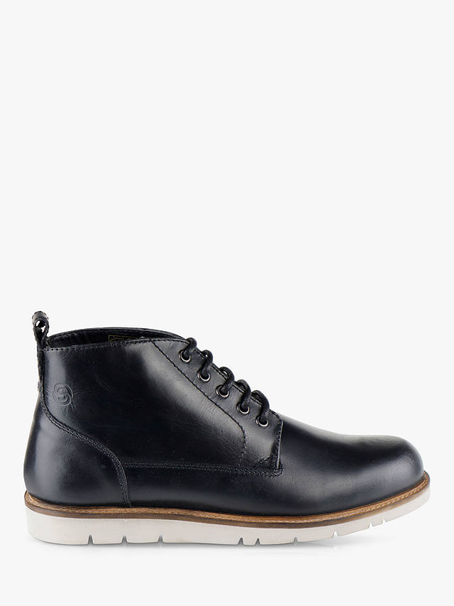 Silver Street London Alderman Lace Up Leather Chukka Boots, Black 