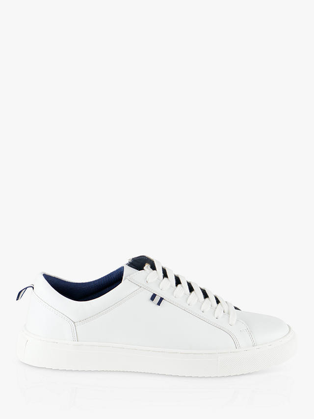 Silver Street London Holden Leather Trainers, White