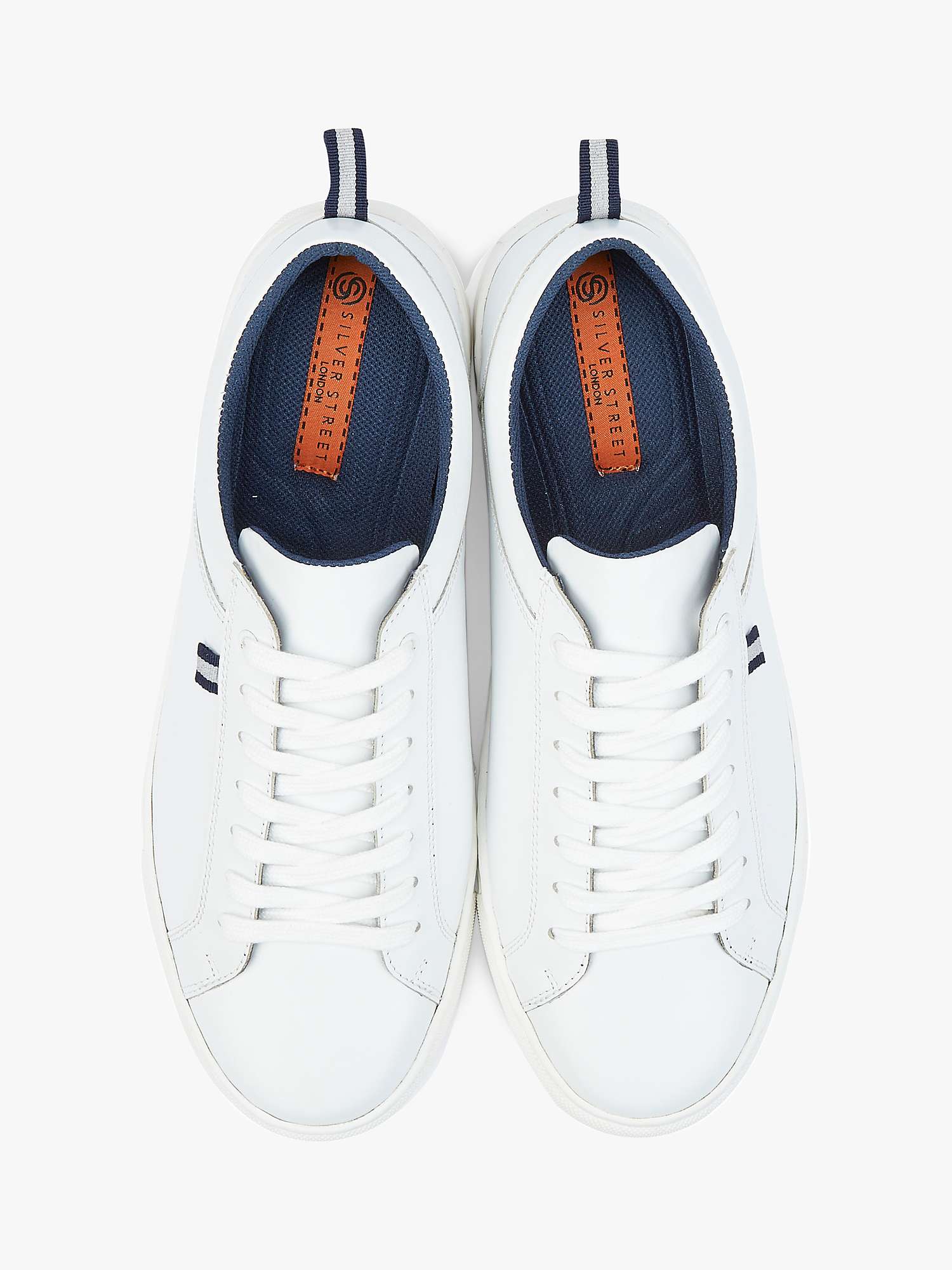 Buy Silver Street London Holden Leather Trainers Online at johnlewis.com