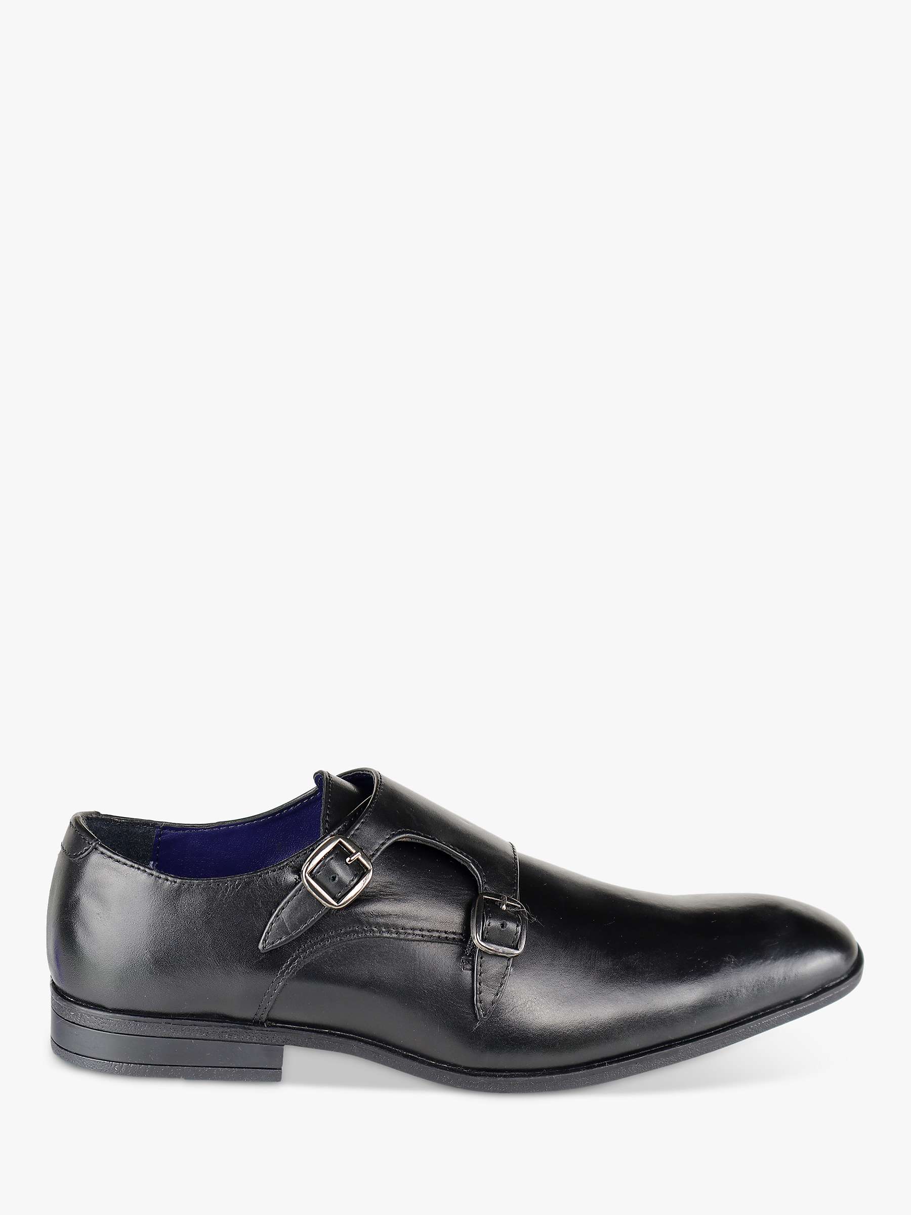 Buy Silver Street London Bourne Leather Monk Shoes Online at johnlewis.com
