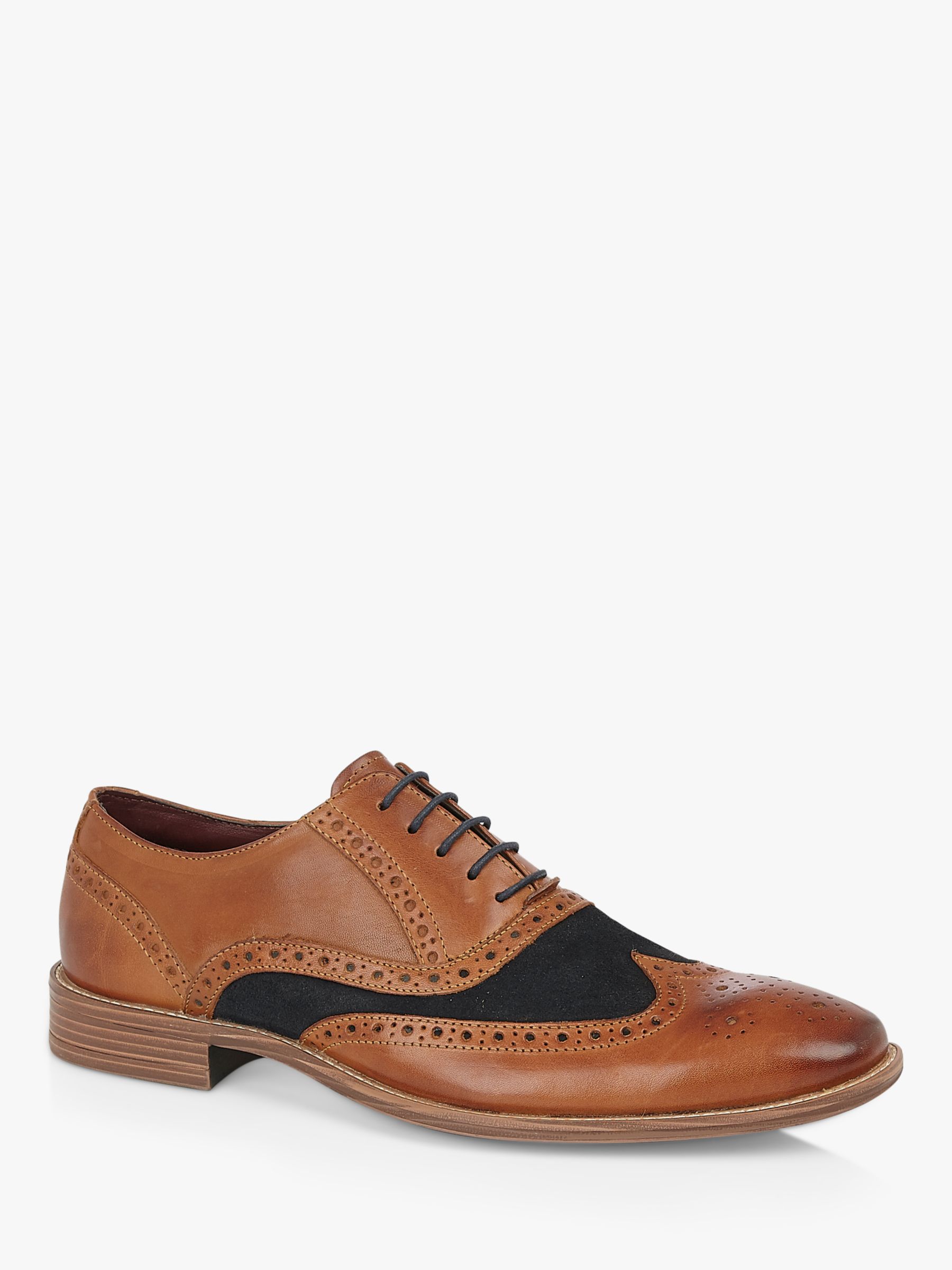 Silver Street London Lennox Leather Suede Formal Oxford Shoes, Tan at ...