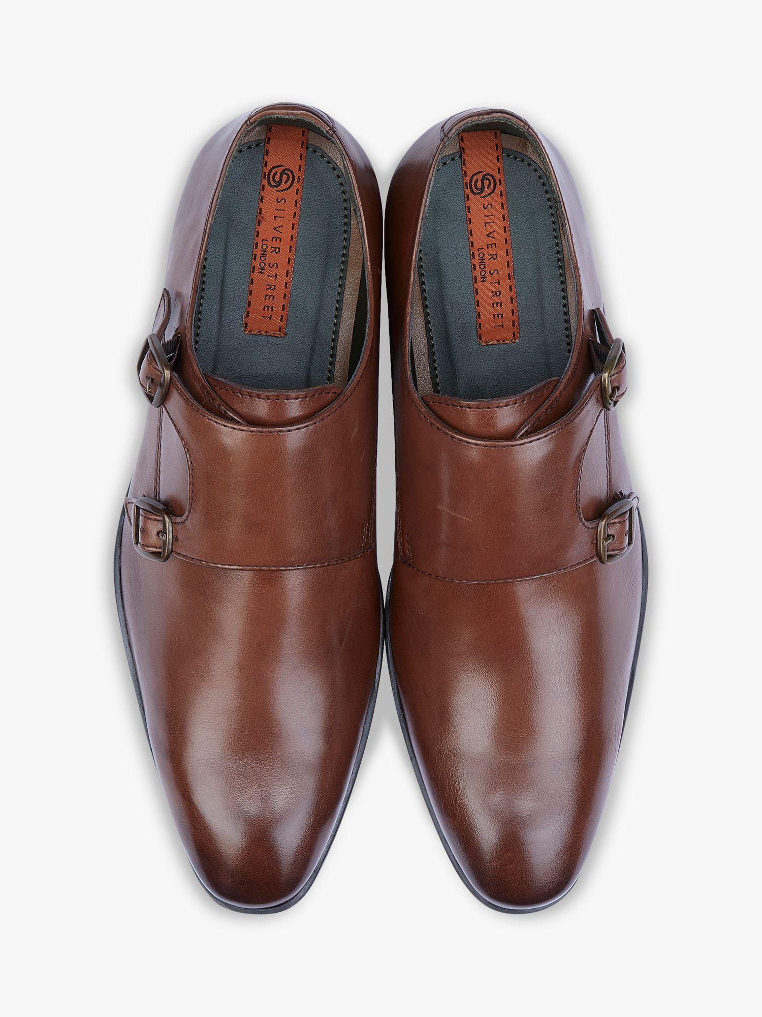 Buy Silver Street London Bourne Leather Monk Shoes Online at johnlewis.com