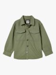 Cotton On Kids' Relaxed Fit Denim Shacket, Swag Green