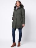 Seraphine Zorah Sub-Zero 3-in-1 Hooded Maternity Parker Coat, Khaki