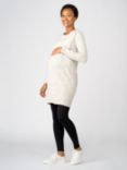 Seraphine Fonda Flecked Jumper Maternity & Nursing Dress, Cream