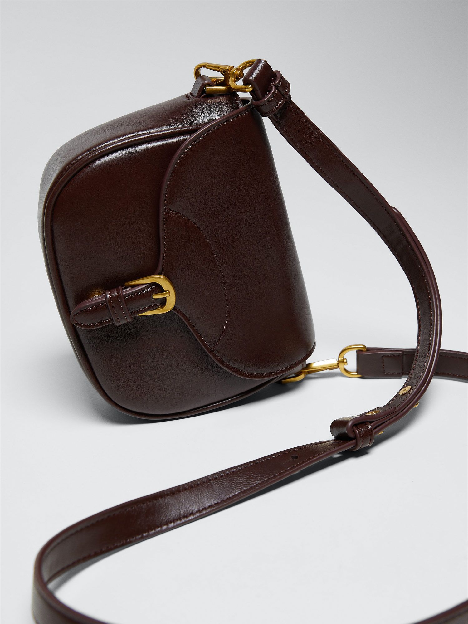 mango leather cross body bag