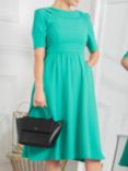 Jolie Moi Gemma Belted Midi Dress, Green