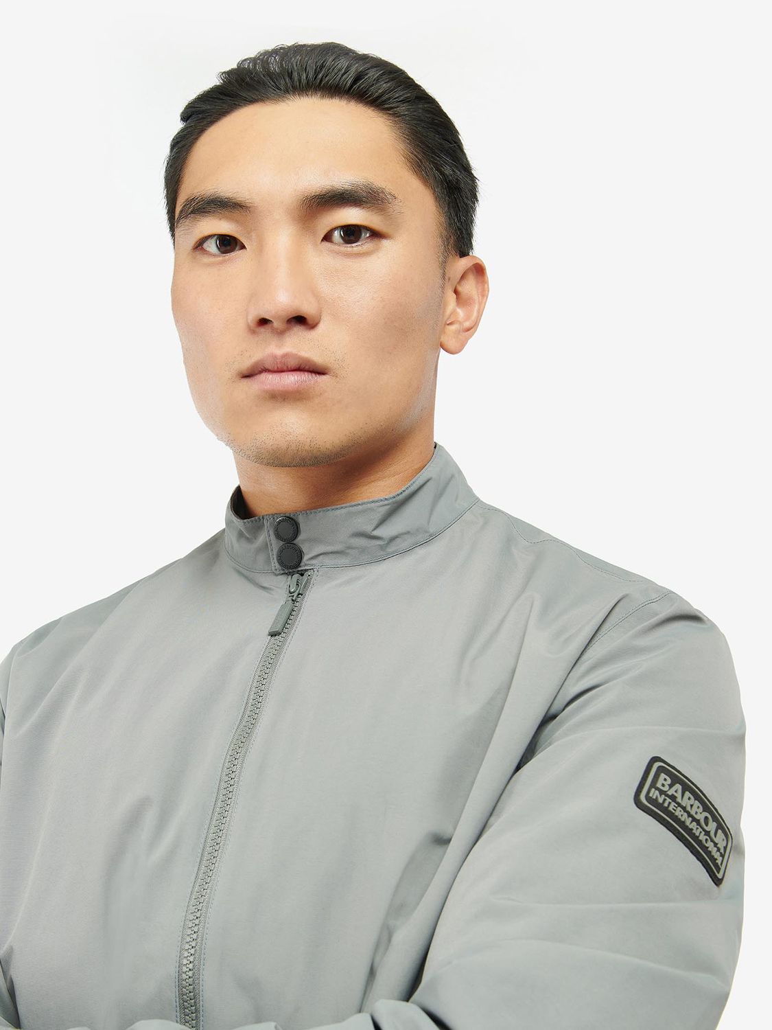Barbour International Runnel Lightweight Jacket, Slate Grey, S