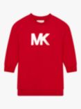 Michael Kors Kids' Plain Logo Jumper Dress, Bright Red