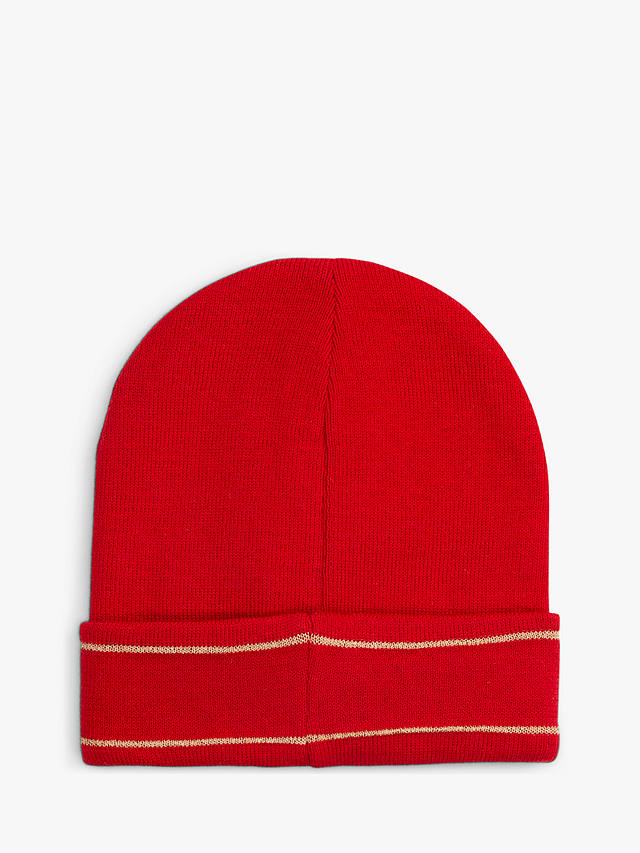 Michael Kors Kids' Logo Turn Up Beanie Hat, Bright Red