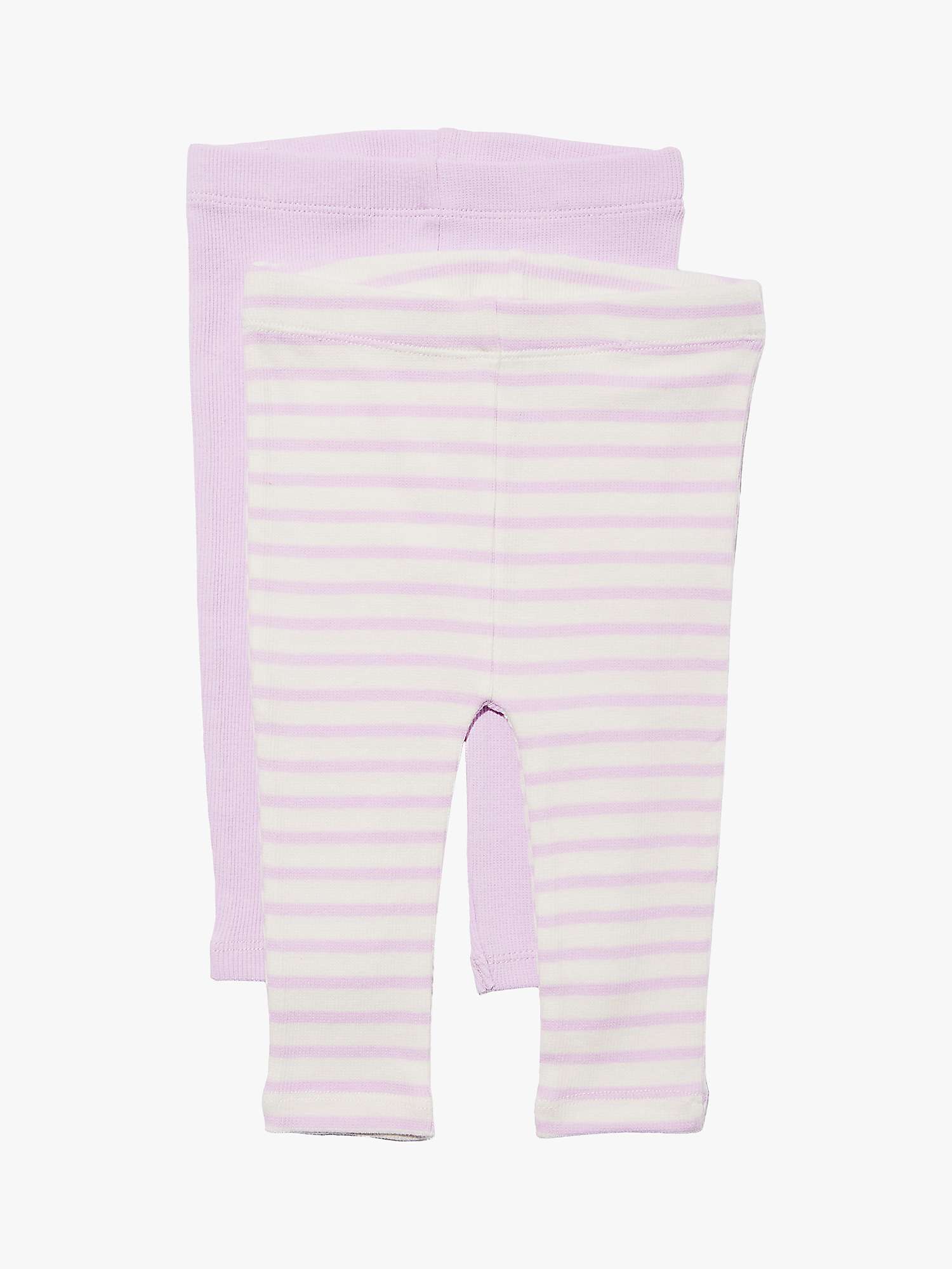 Buy Cotton On Baby Stripe Plain Leggings, Pack of 2 Online at johnlewis.com