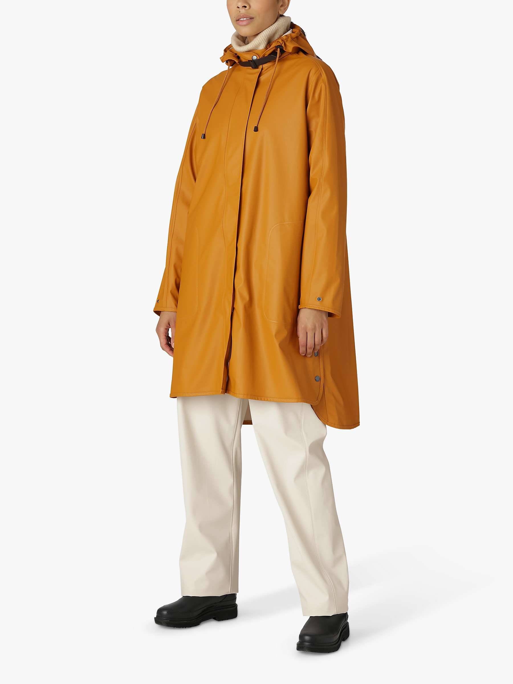 Buy Ilse Jacobsen Hornbæk Plain Wind & Waterproof Raincoat, Dijon Online at johnlewis.com