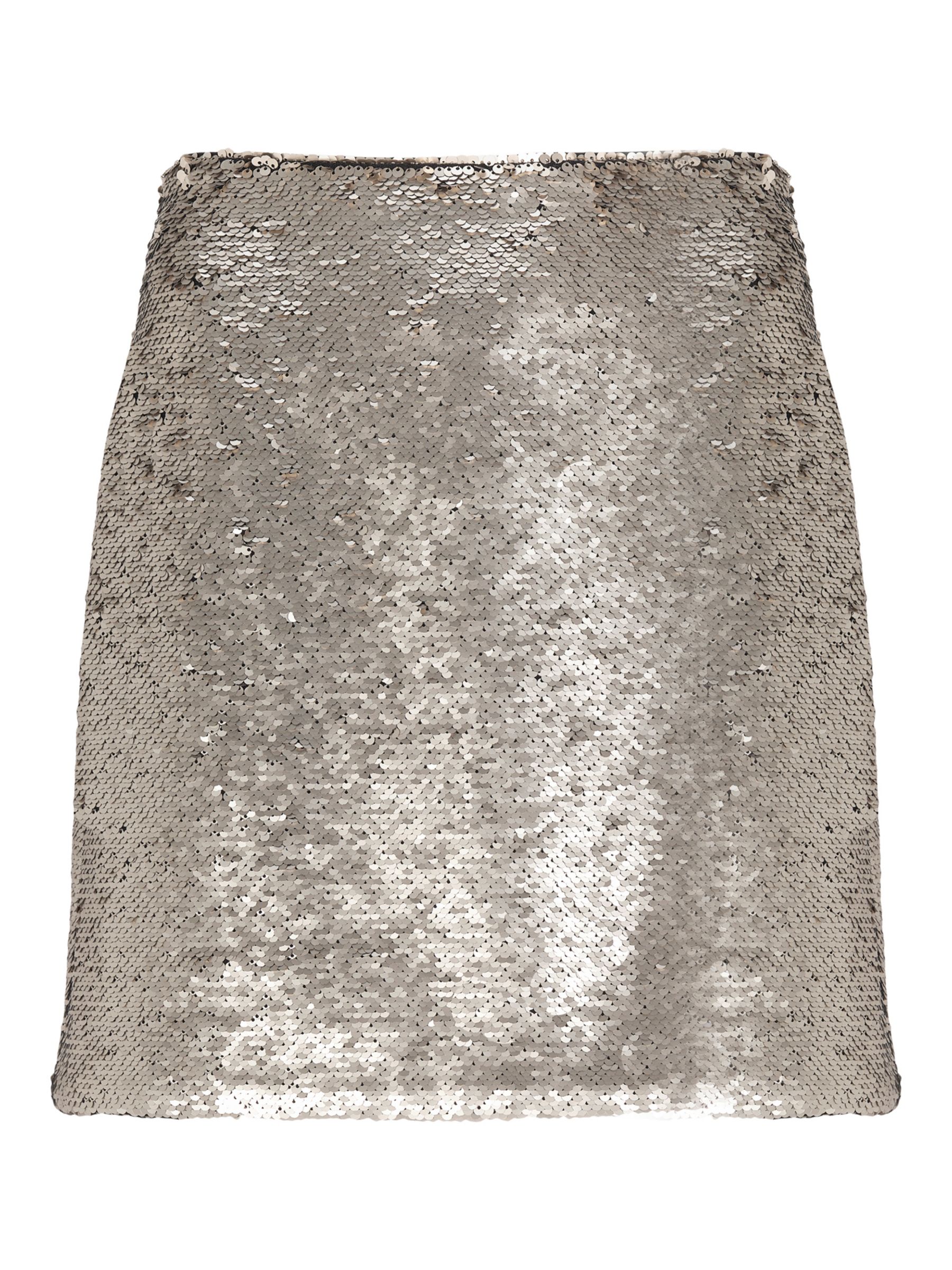 Mint Velvet Women's Skirt, Dark Silver at John Lewis & Partners