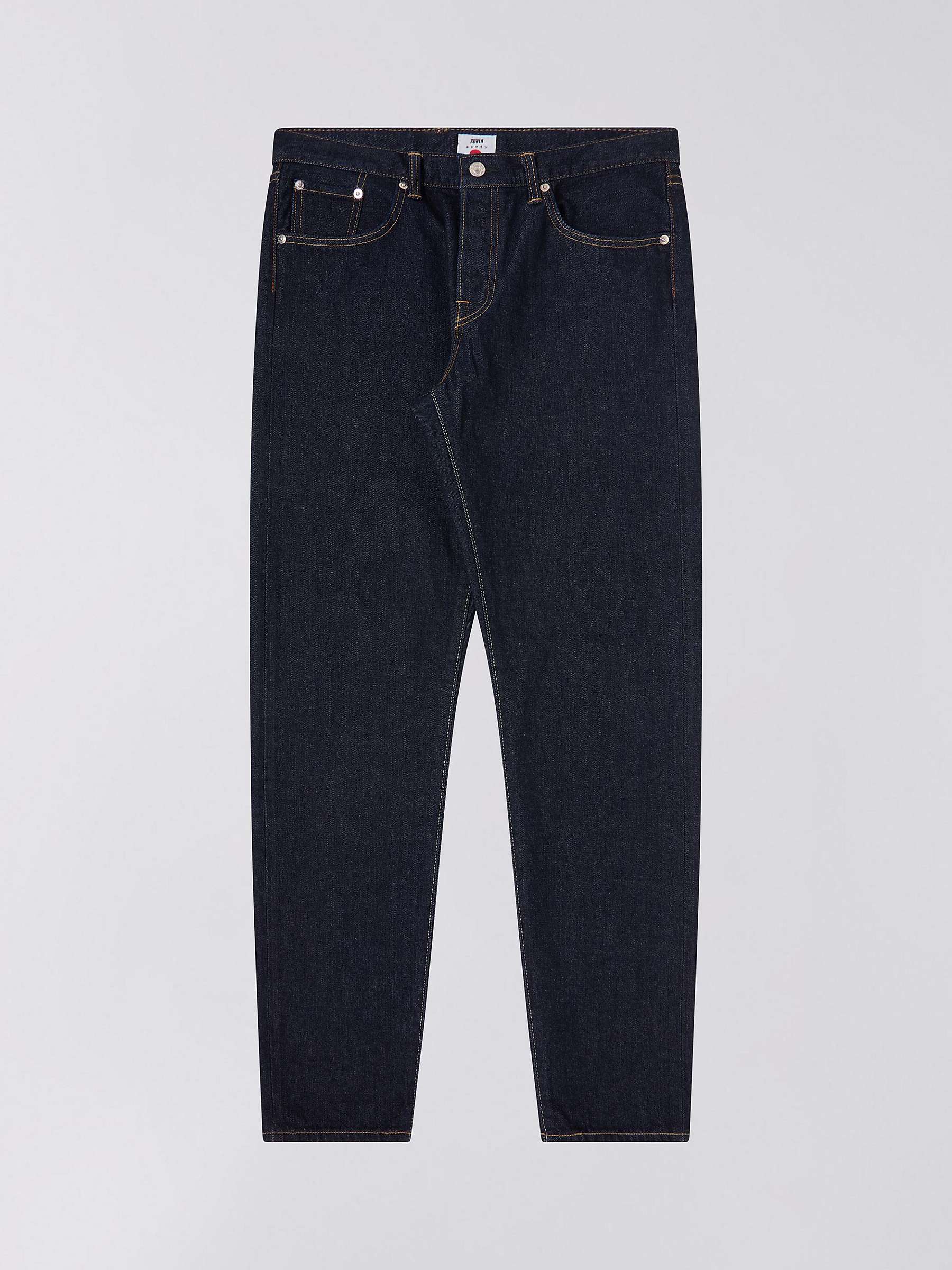 Edwin Tapered Leg Jeans, Blue at John Lewis & Partners