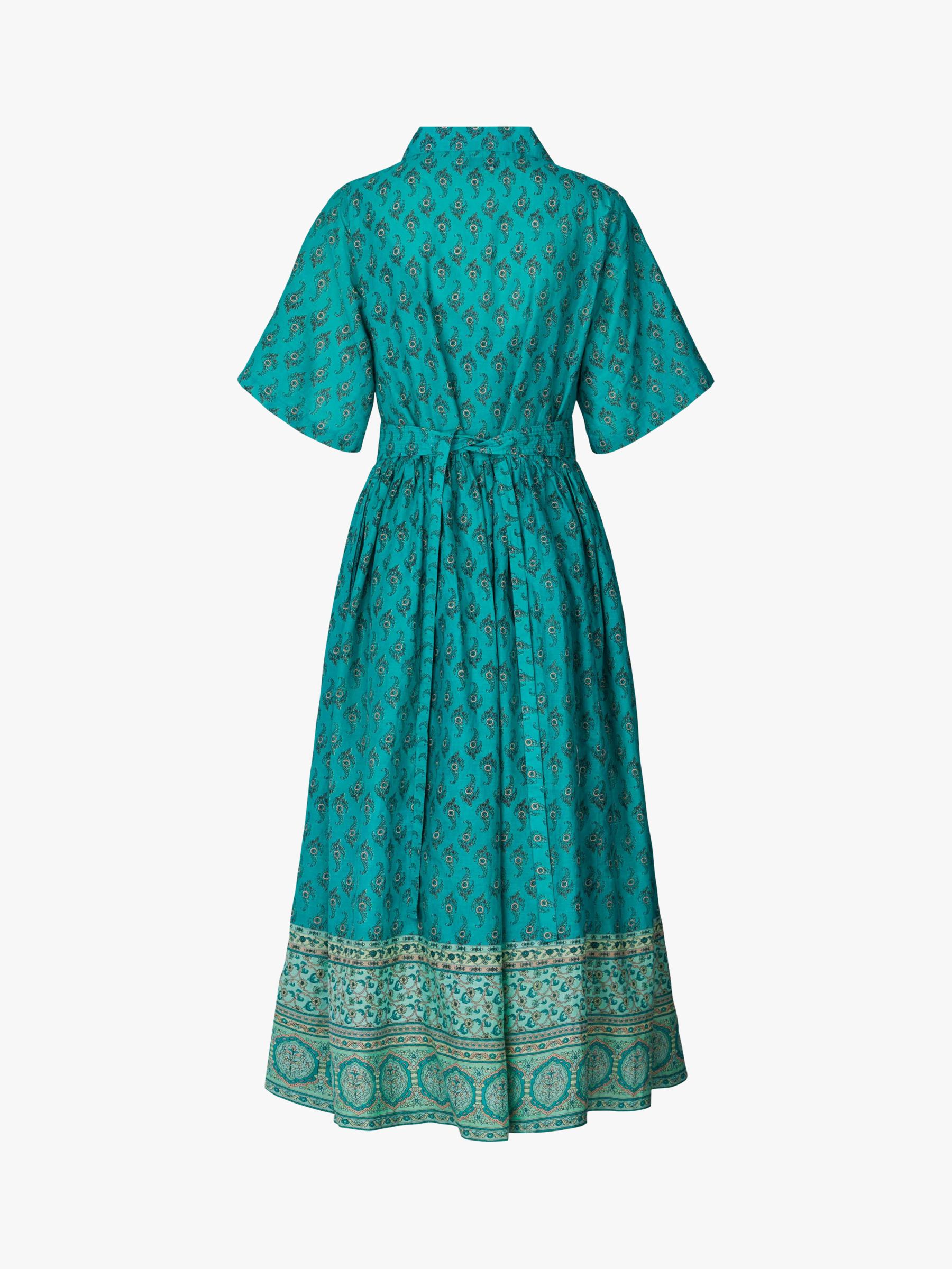 Lollys Laundry Sumia Boho Print Midi Dress, Green at John Lewis & Partners