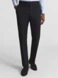 Reiss Class Tailored Linen Blend Suit Trousers, Navy