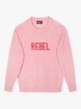 Fund Unisex Rebel Jumper, Mid Pink