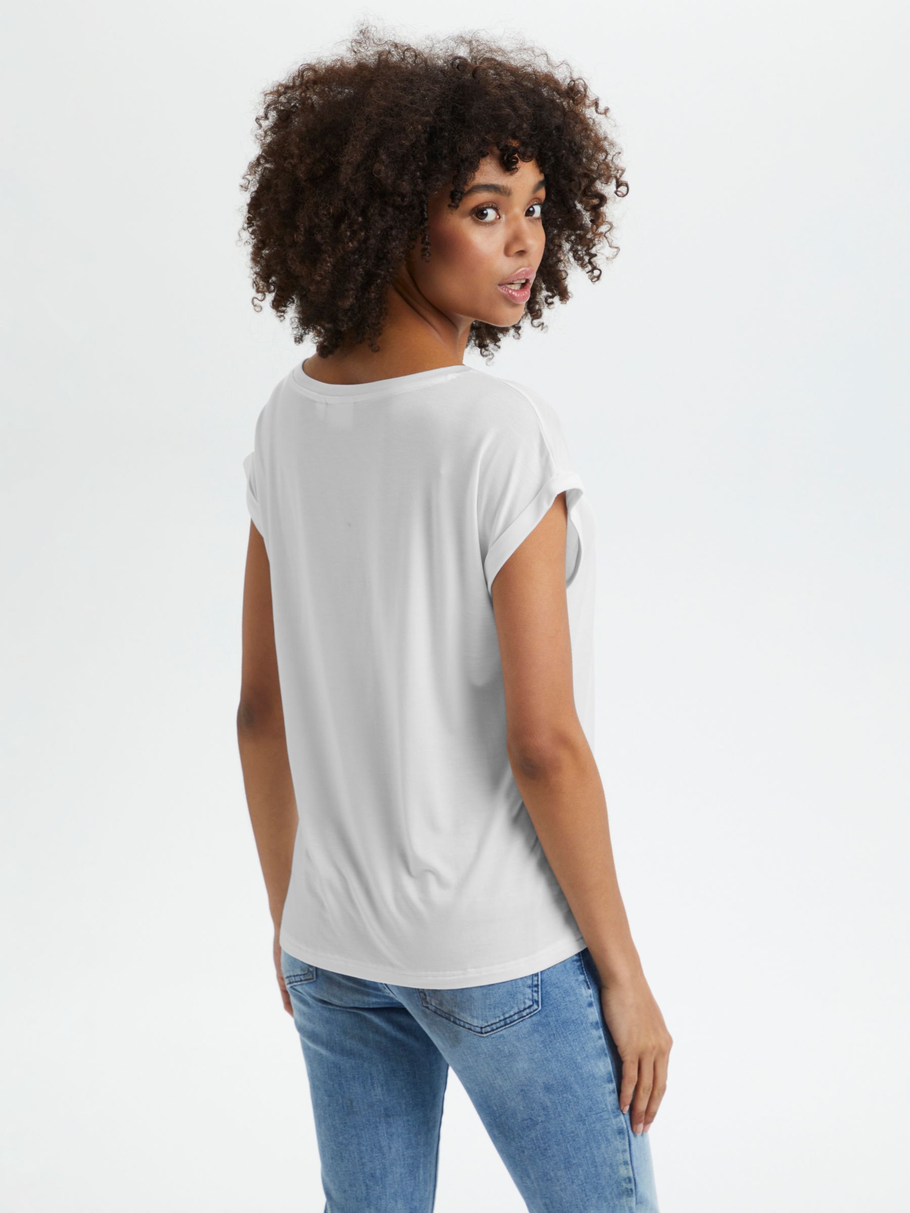 Saint Tropez Adelia T-Shirt, Bright White at John Lewis & Partners