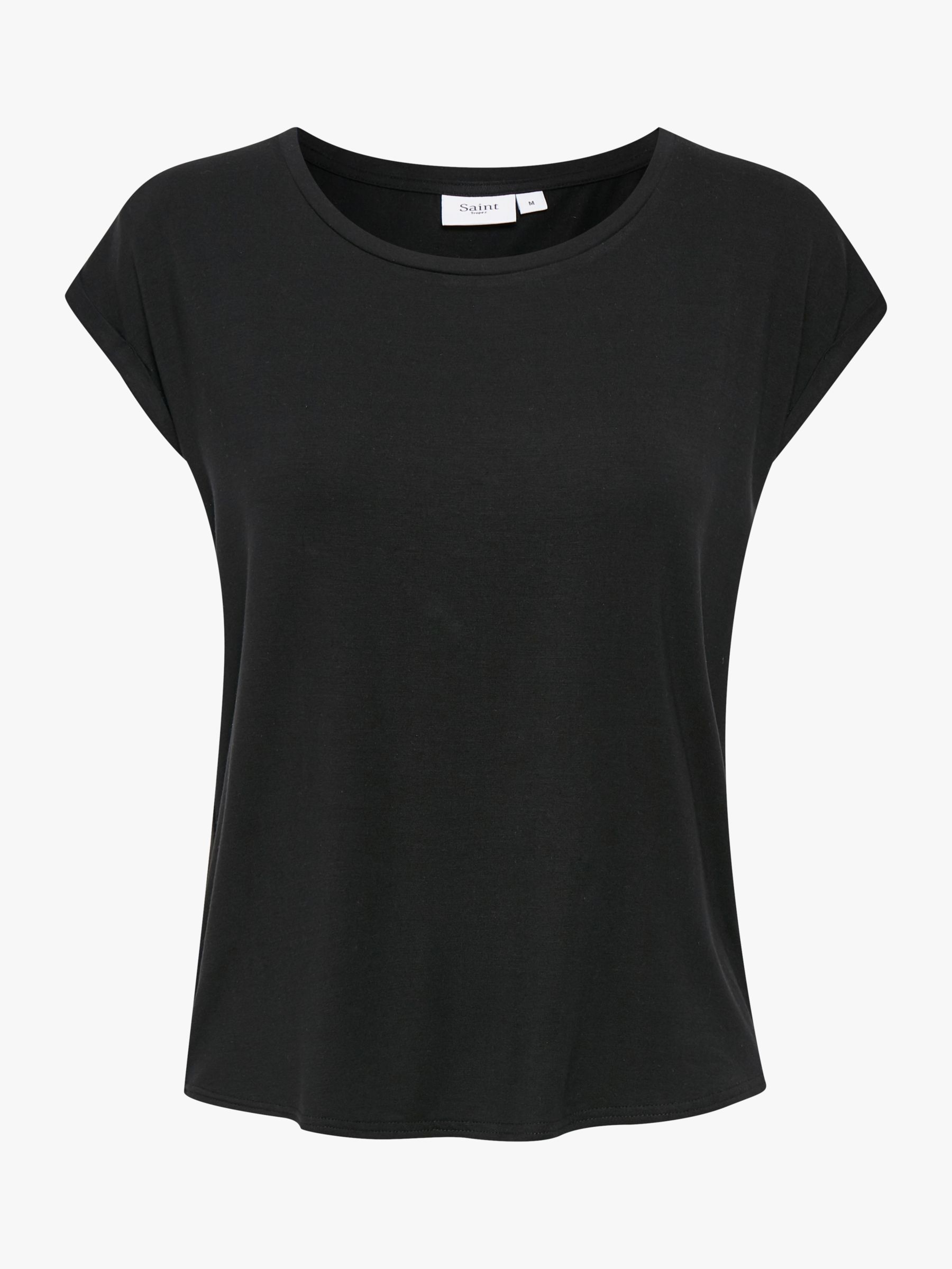 Saint Tropez Adelia T-Shirt, Black at John Lewis & Partners