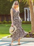 Sosandar Leopard Print Maxi Dress, Brown/Multi