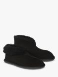 Celtic & Co. Men's Sheepskin Bootee Slippers, Black