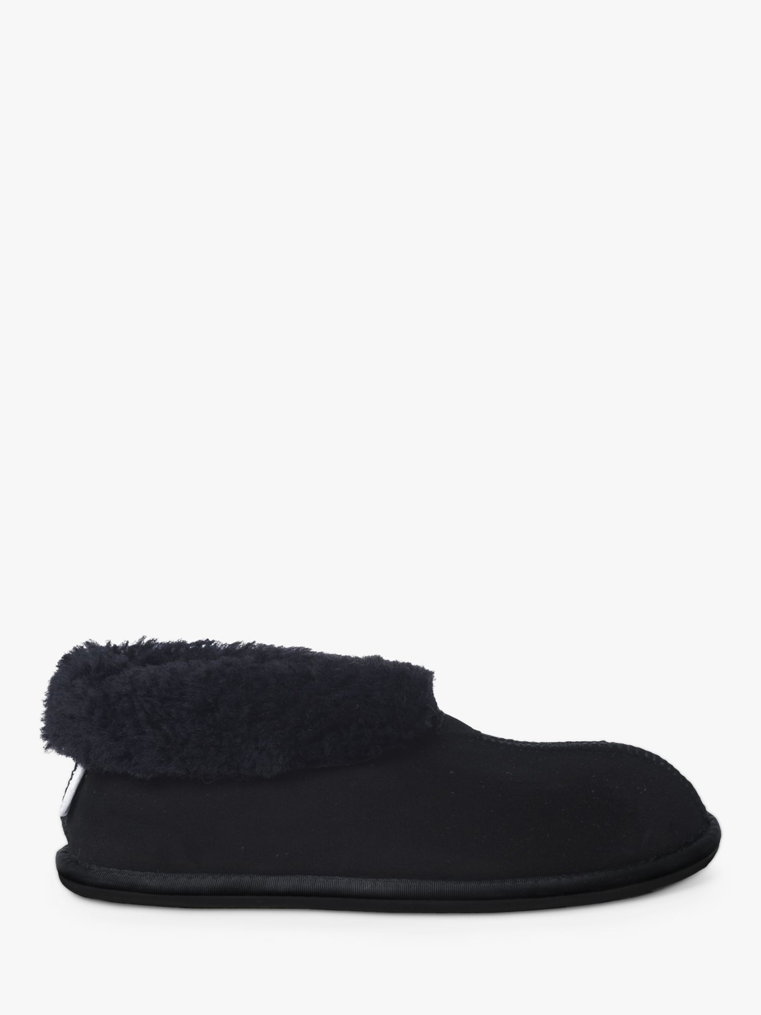 Celtic & Co. Men's Sheepskin Bootee Slippers, Navy at John Lewis & Partners