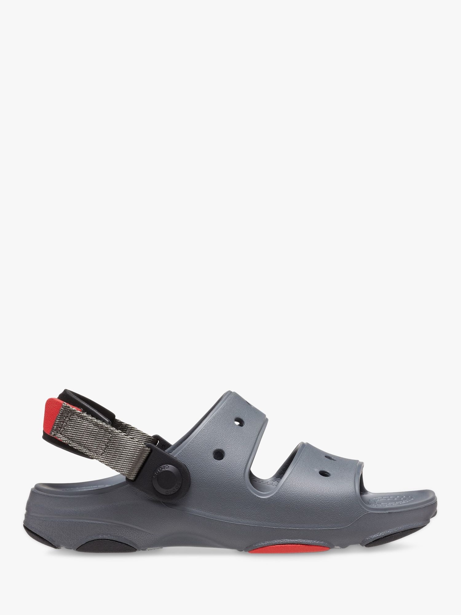 Crocs Classic Crush Sandals, Black at John Lewis & Partners