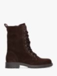 Clarks Orinoco 2 Style Suede Wide Fit Mid Height Boots, Dark Brown