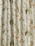 Laura Ashley Gosford Pair Lined Pencil Pleat Curtains, Sage