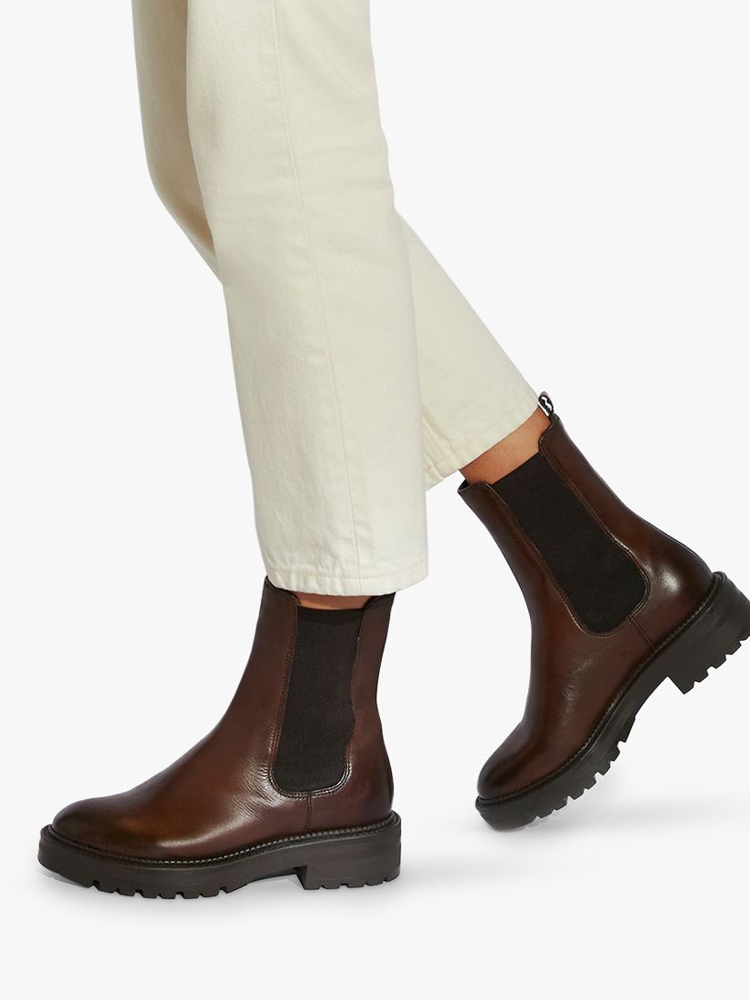 Buy Dune Picture Leather Chelsea Boots Online at johnlewis.com