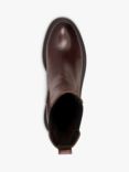 Dune Picture Leather Chelsea Boots, Brown