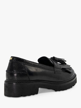 Dune Guardian Leather Loafers, Black