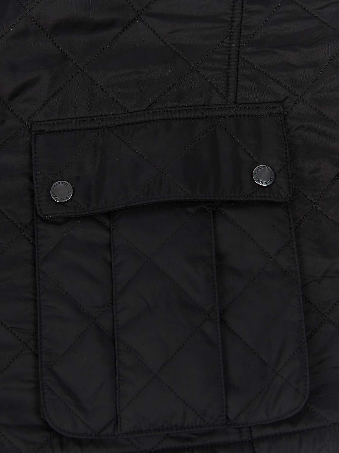 Buy Barbour International Ariel Polar Quilted Jacket, Black Online at johnlewis.com