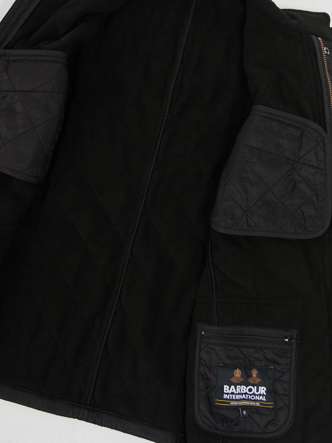 Barbour International Ariel Polar Quilted Jacket, Black, S