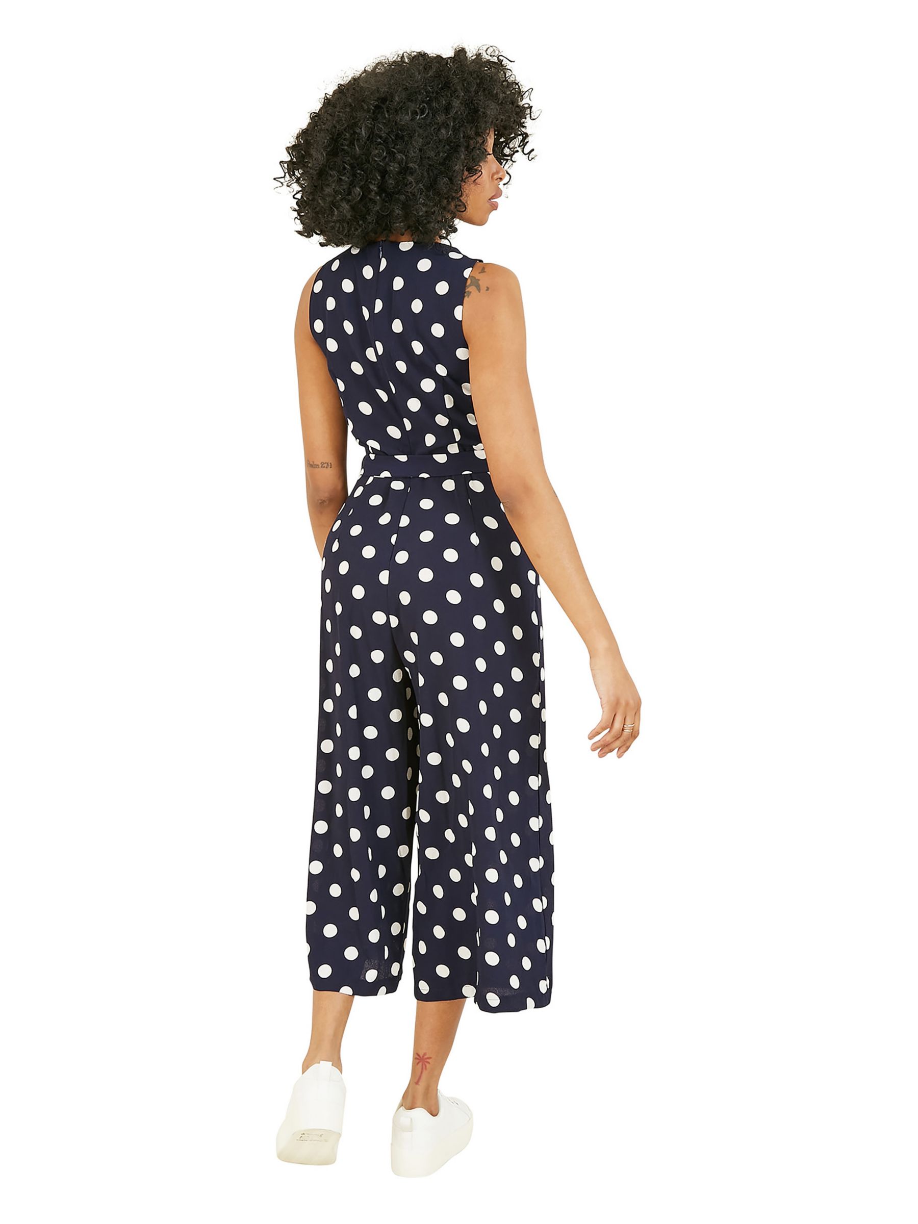 Buy Mela London Large Polka Dot Sleeveless Culotte Jumpsuit Online at johnlewis.com