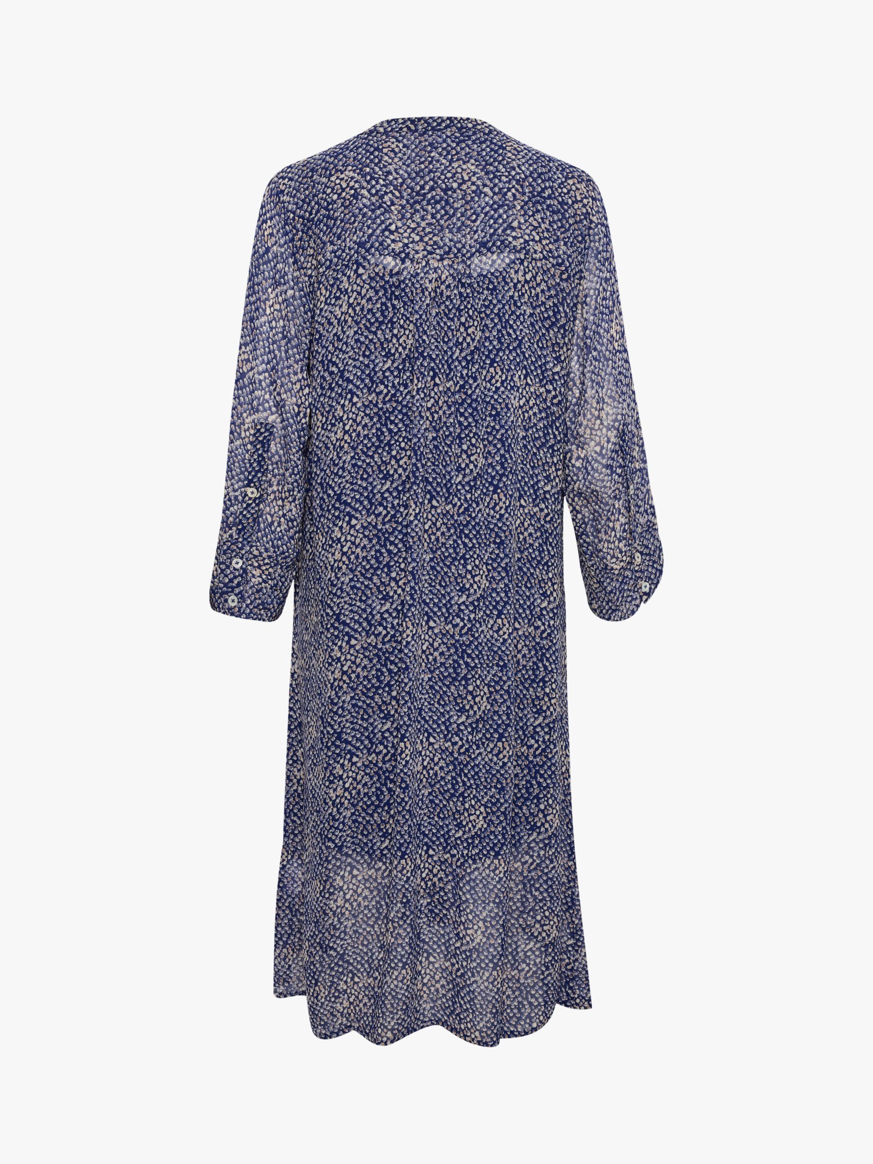 Part Two Blurred Print Midi Dress, Blueprint/Multi at John Lewis & Partners