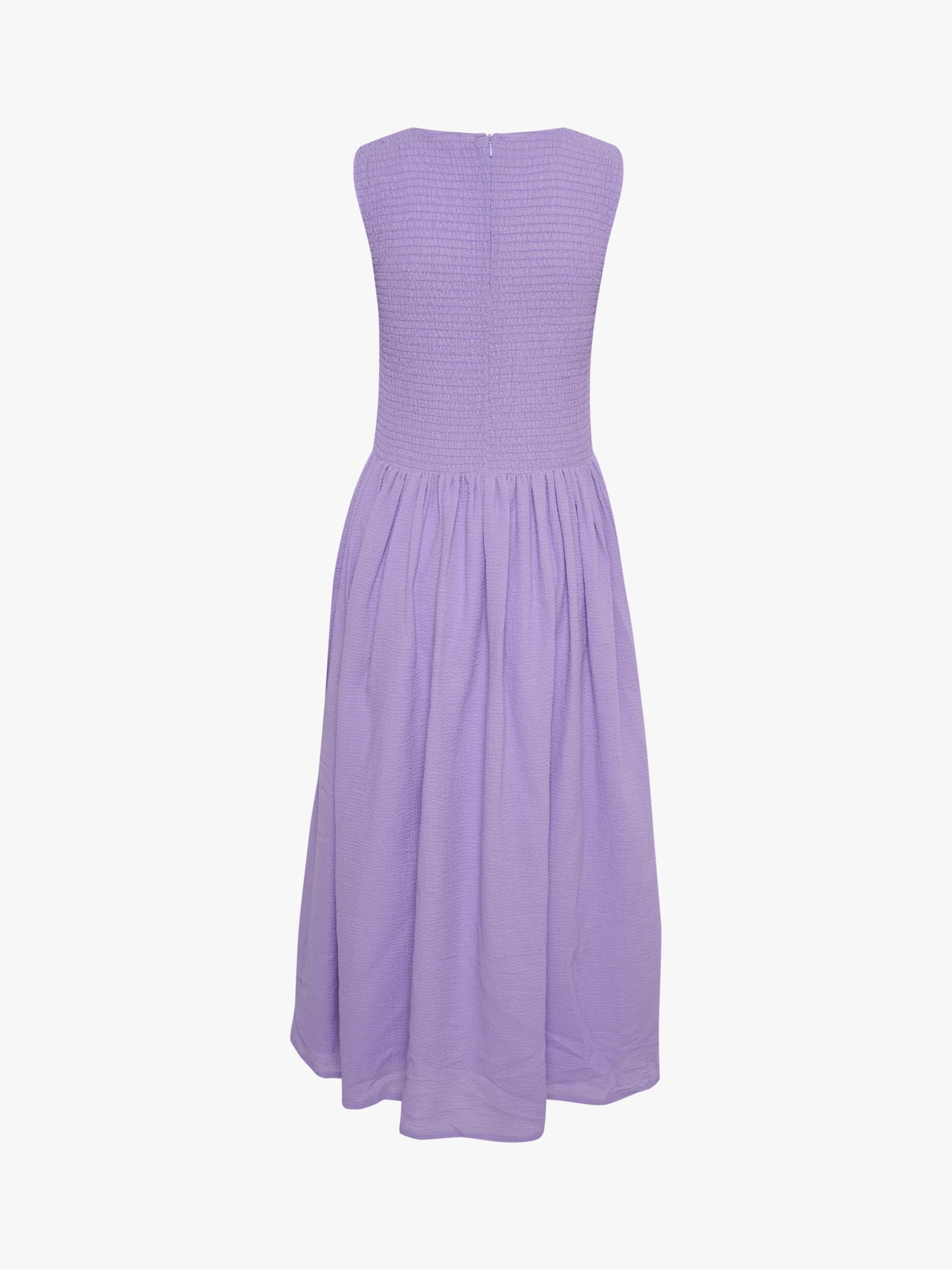 Buy Part Two Ornina Smocked Bodice Midi Dress, Sunlit Allium Online at johnlewis.com