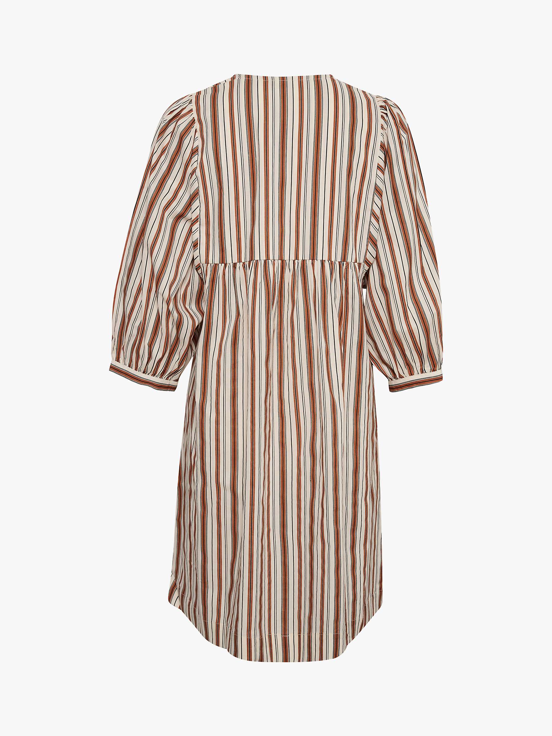 Buy Part Two Stripe Print Volume Sleeve Dress, Multi Online at johnlewis.com