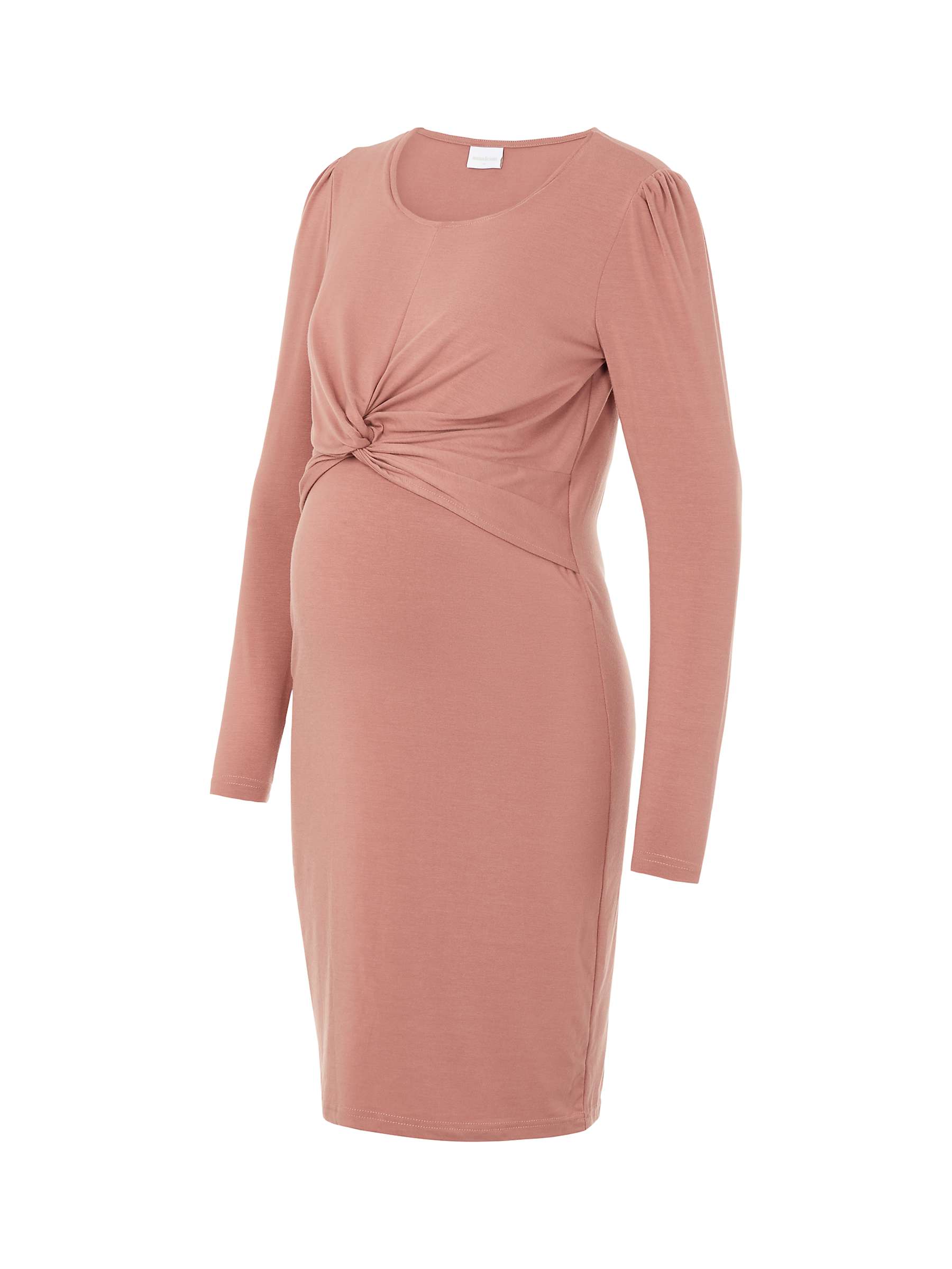 Buy Mamalicious Macy June Jersey Knee Length Maternity Dress, Burlwood Online at johnlewis.com