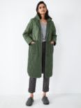 hush Clover Quilted Coat, Seagrass