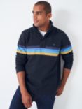 Crew Clothing Padstow Striped Lightweight Sweatshirt, Blue/Multi
