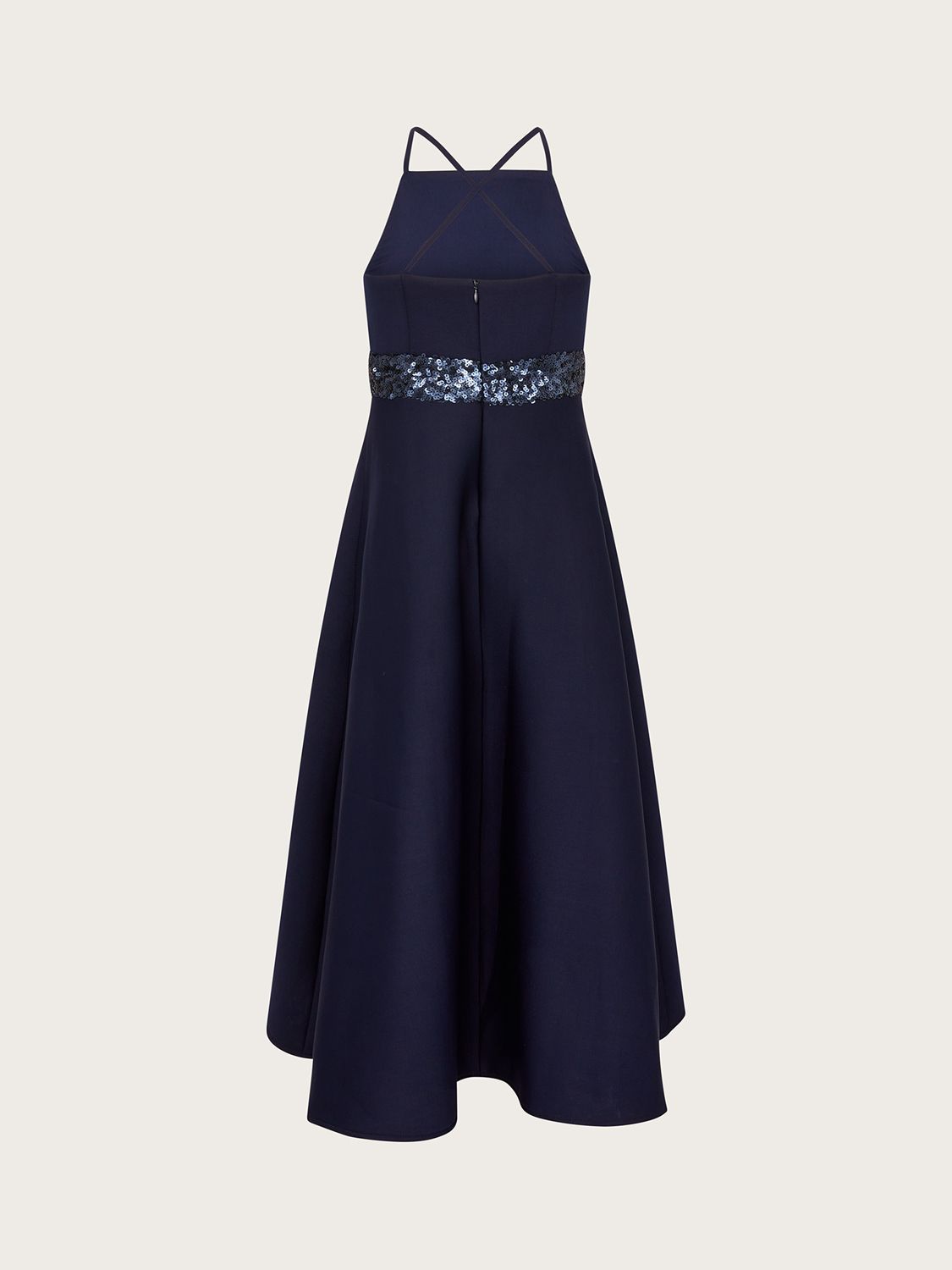 Buy Monsoon Kids' Sequin Scuba Prom Dress, Navy Online at johnlewis.com
