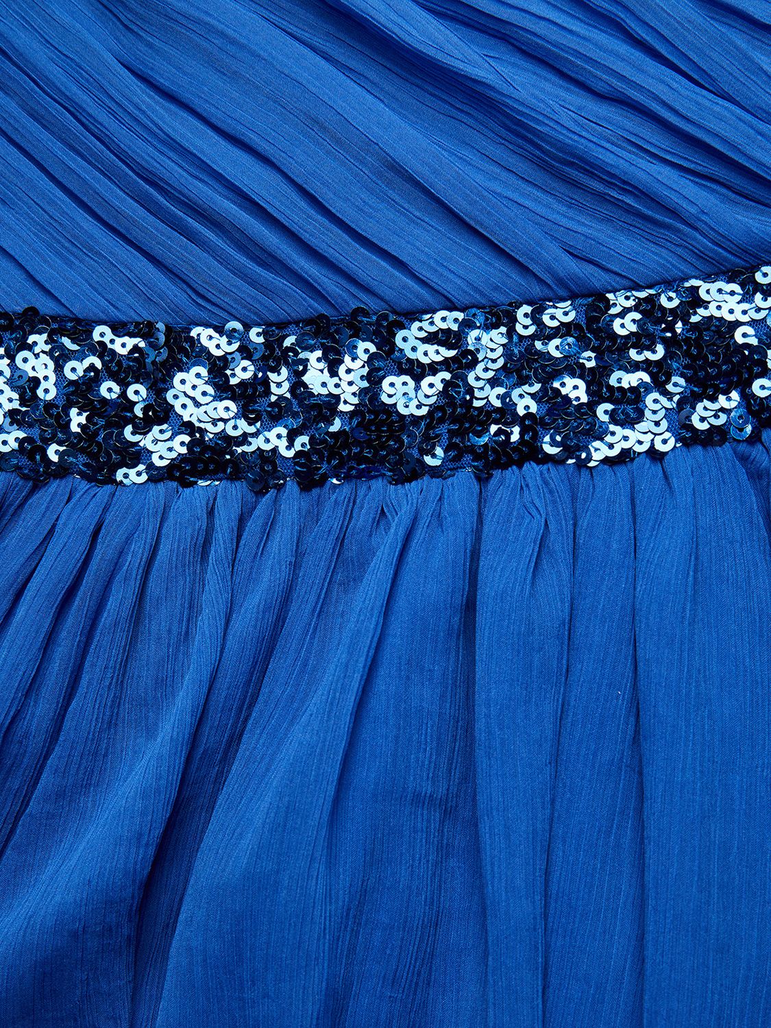 Buy Monsoon Kids' Abigail Asymmetric Party Dress, Blue Online at johnlewis.com