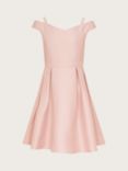 Moonson Kids' Bardot Duchess Twill Prom Dress, Pink