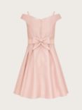 Moonson Kids' Bardot Duchess Twill Prom Dress, Pink