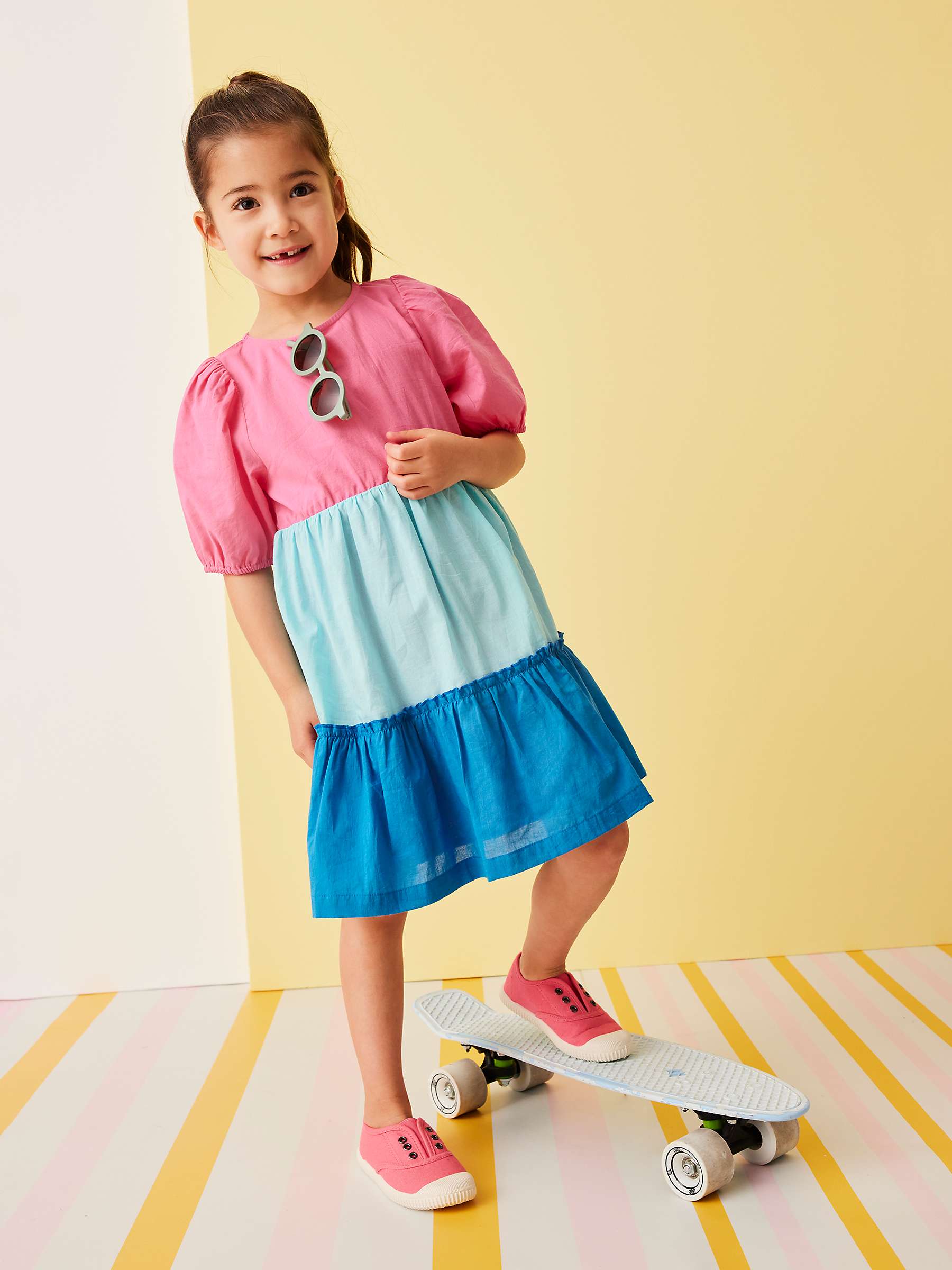 Buy Crew Clothing Kids' Colour Block Dress, Multi Online at johnlewis.com