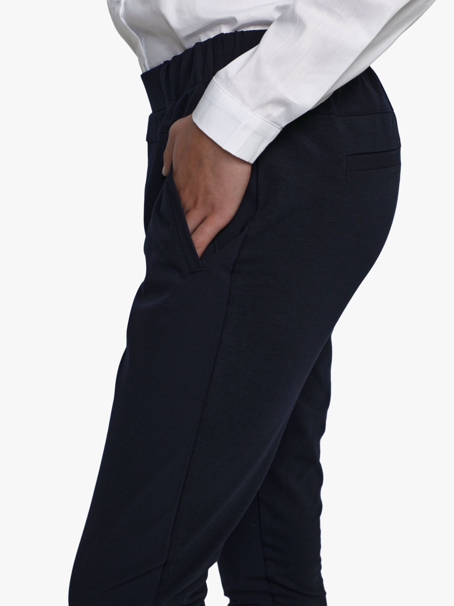 Buy KAFFE Women's Trousers, Midnight Marine Online at johnlewis.com