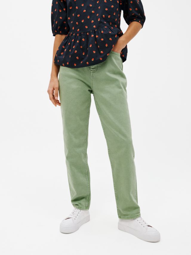 John Lewis ANYDAY Mom Jeans, Green, 6